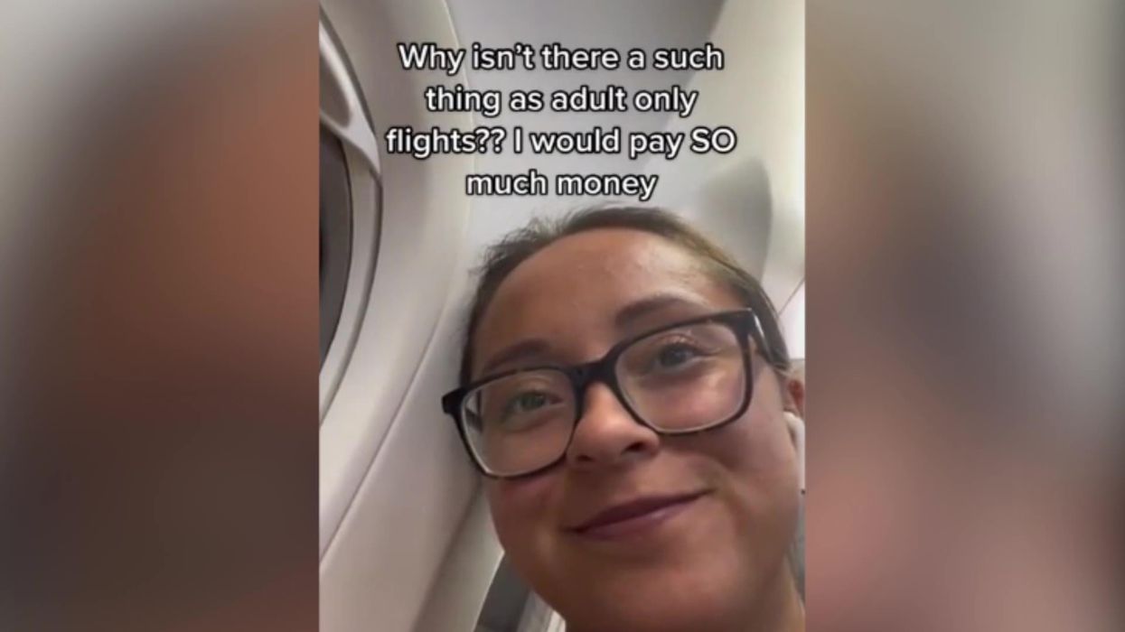 TikToker demands adult-only flights after listening to child scream for three hours