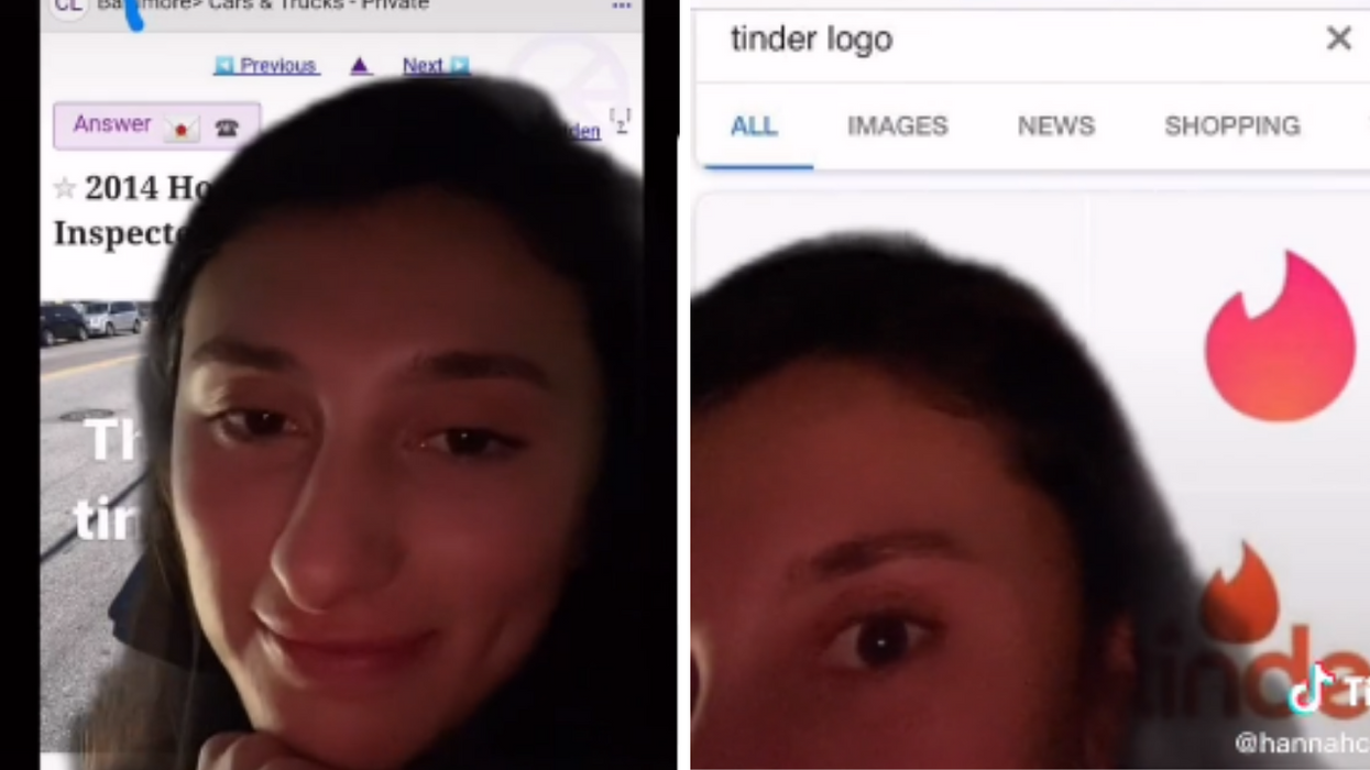 Woman finds out her boyfriend is cheating after he sends screenshot showing Tinder notification