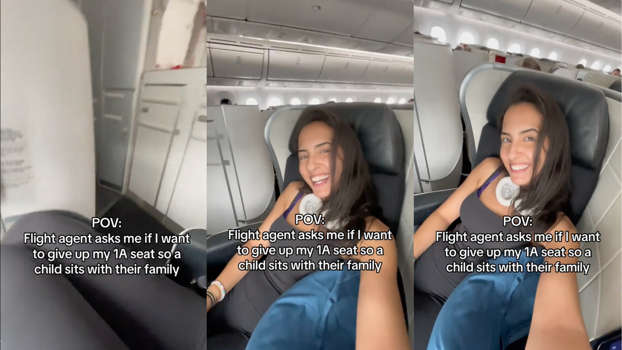 Influencer praised after refusing to give up her first class plane seat to child