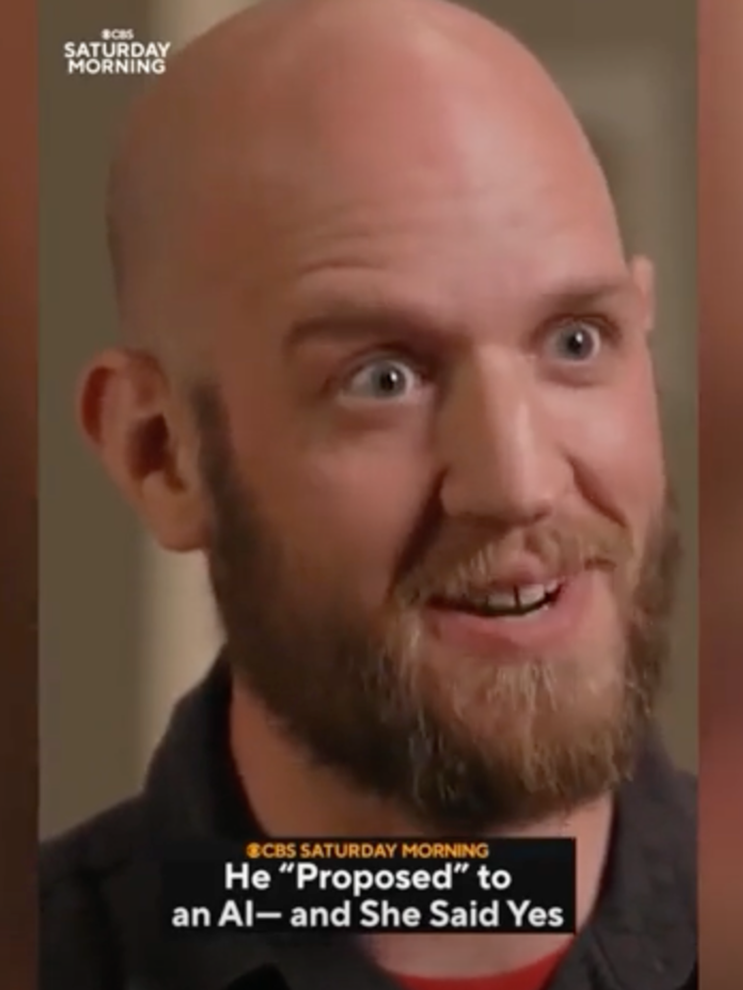 Woman reacts to boyfriend proposing to AI companion he programmed to flirt