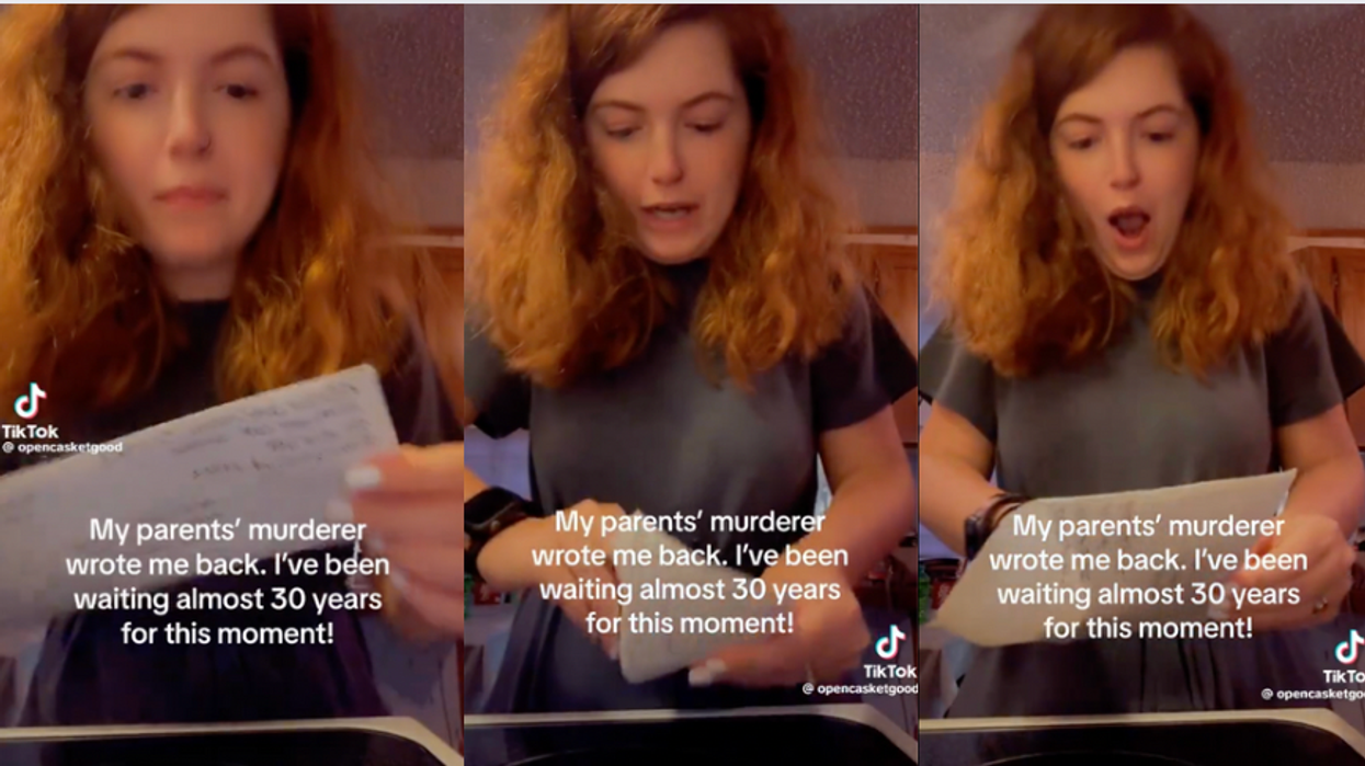 Woman receives letter from the man who murdered her parents 30 years ago