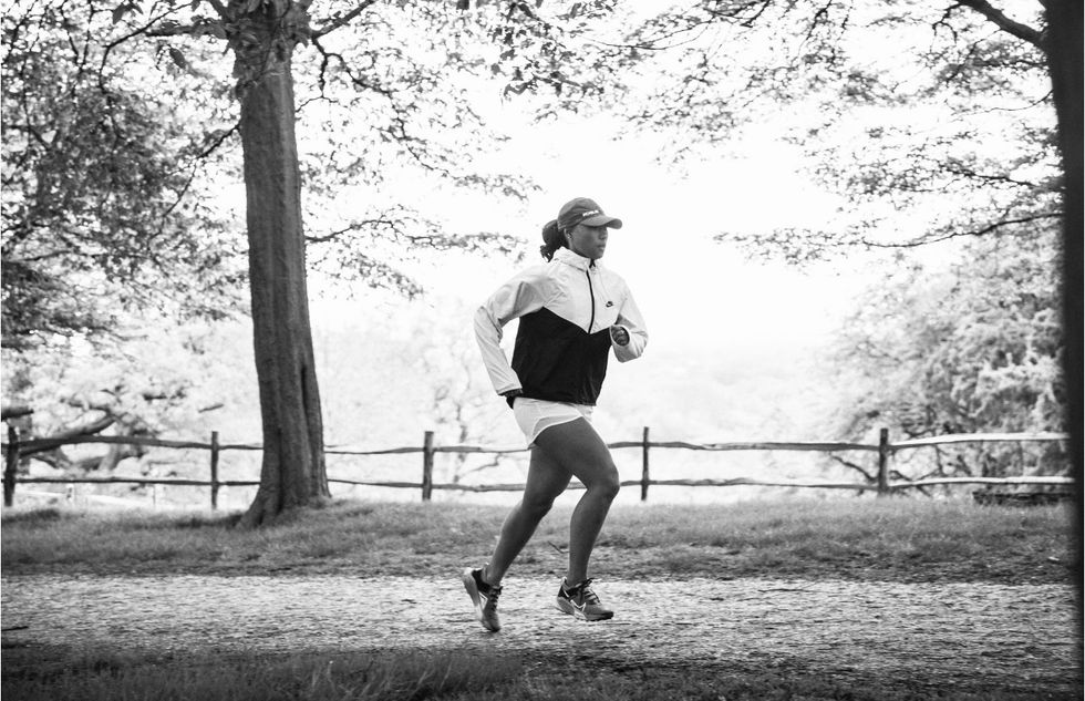 Woman running