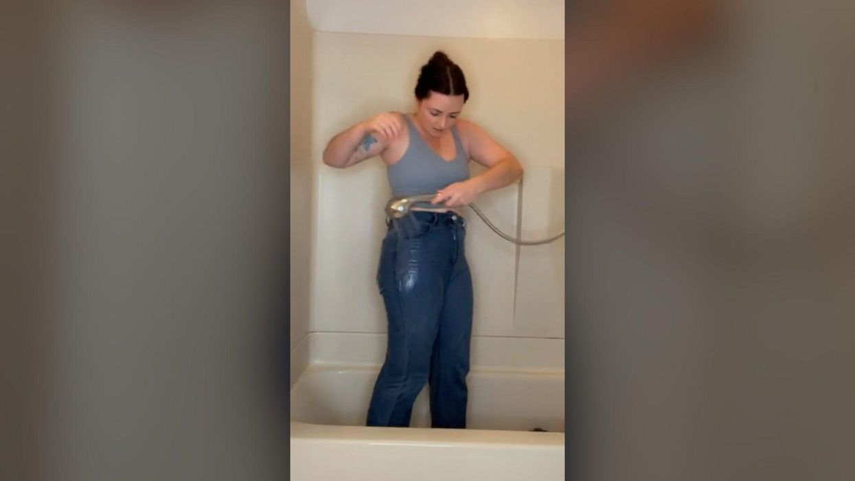 Woman transforms jeans from too small to the perfect fit with easy hack
