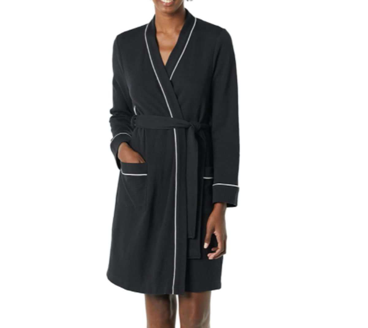 Amazon Essentials Women's Lightweight Waffle MidLength Robe indy100
