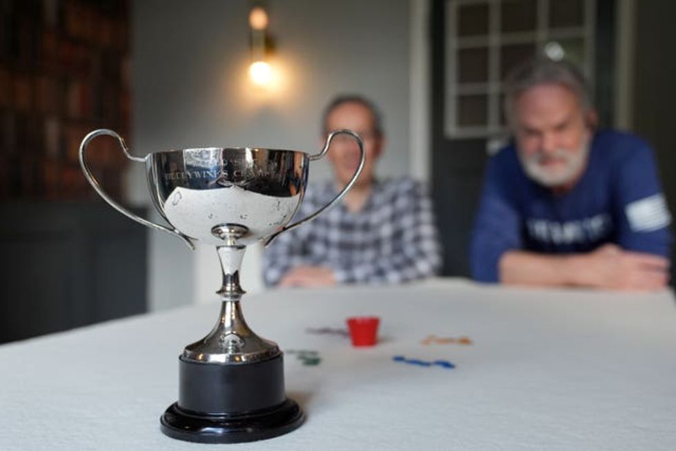World Singles Tiddlywinks Championship trophy
