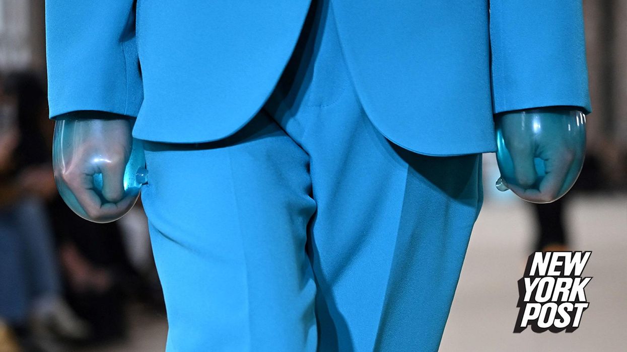 Models are wearing 'condom gloves' at Paris Fashion Week