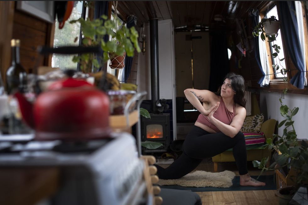 Yoga teacher Harriet McAtee