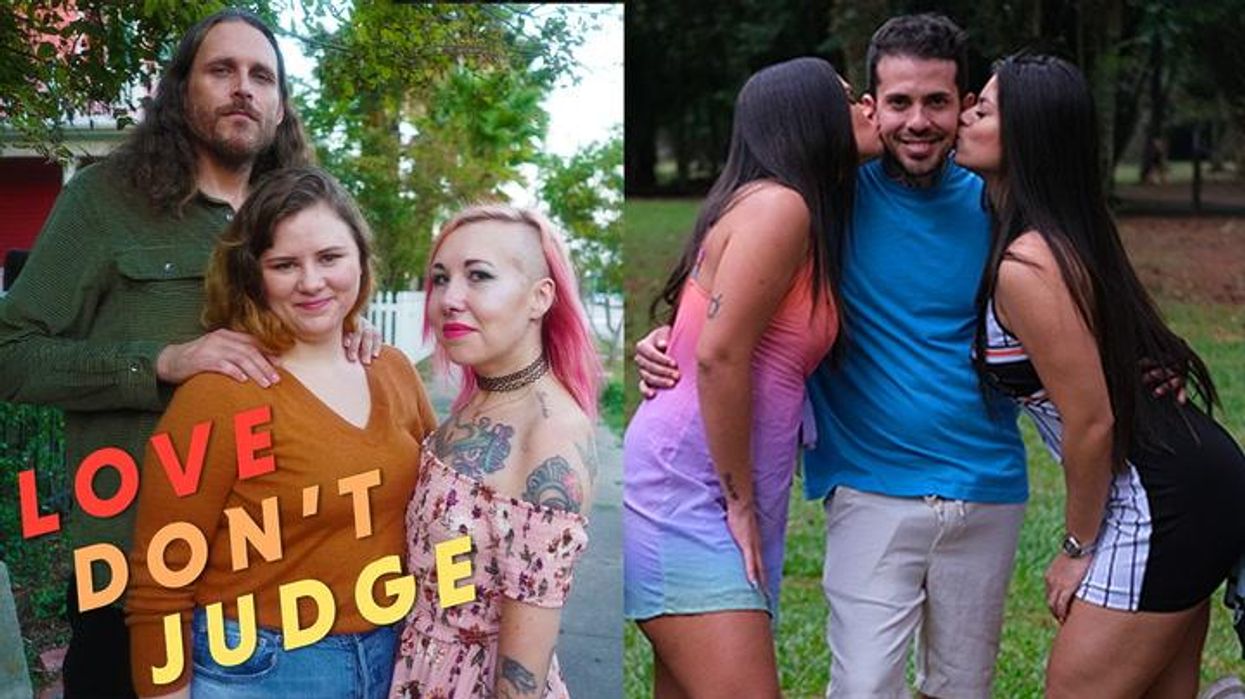 Polyamorous family have no clue who fathered their two babies