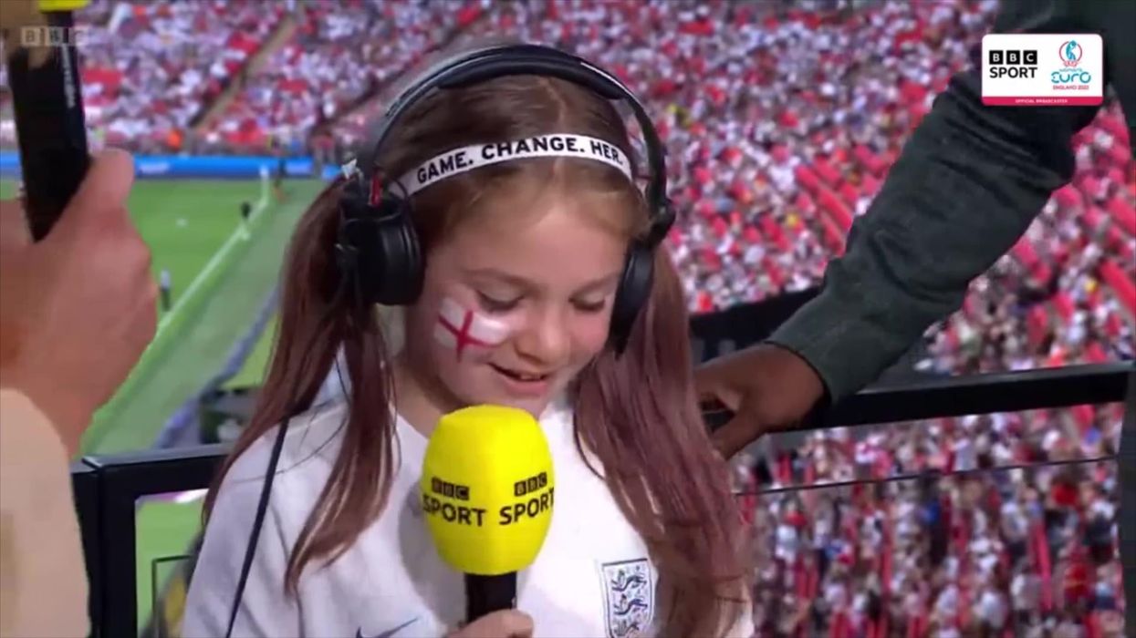 England fan Tess has viewers in tears again after she was given Alessia Russo's shirt