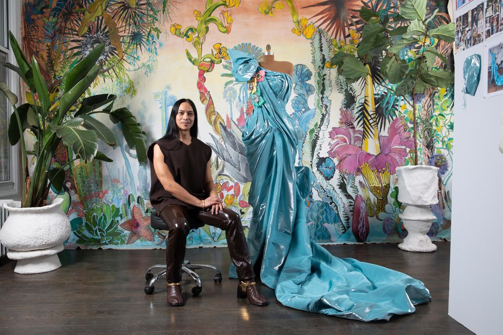 Zaldy created the exclusive design for RuPaul\u2019s new Madame Tussauds London figure