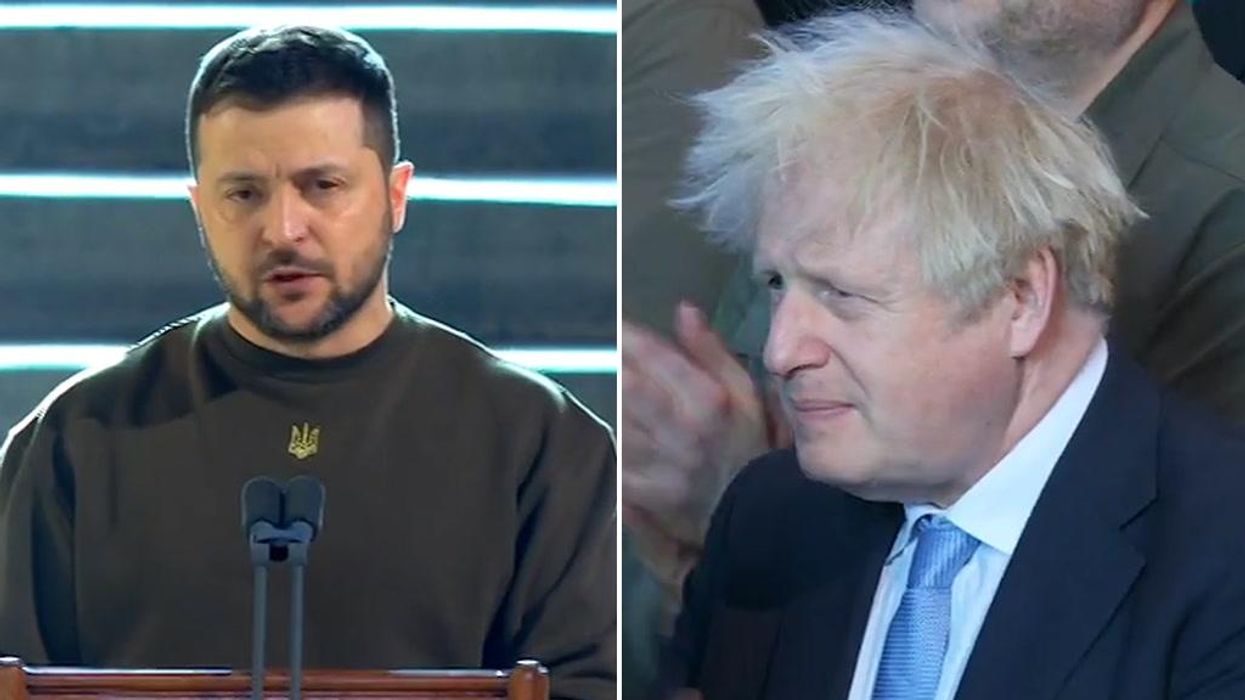 Boris Johnson's static hair steals show at Zelensky's parliamentary address