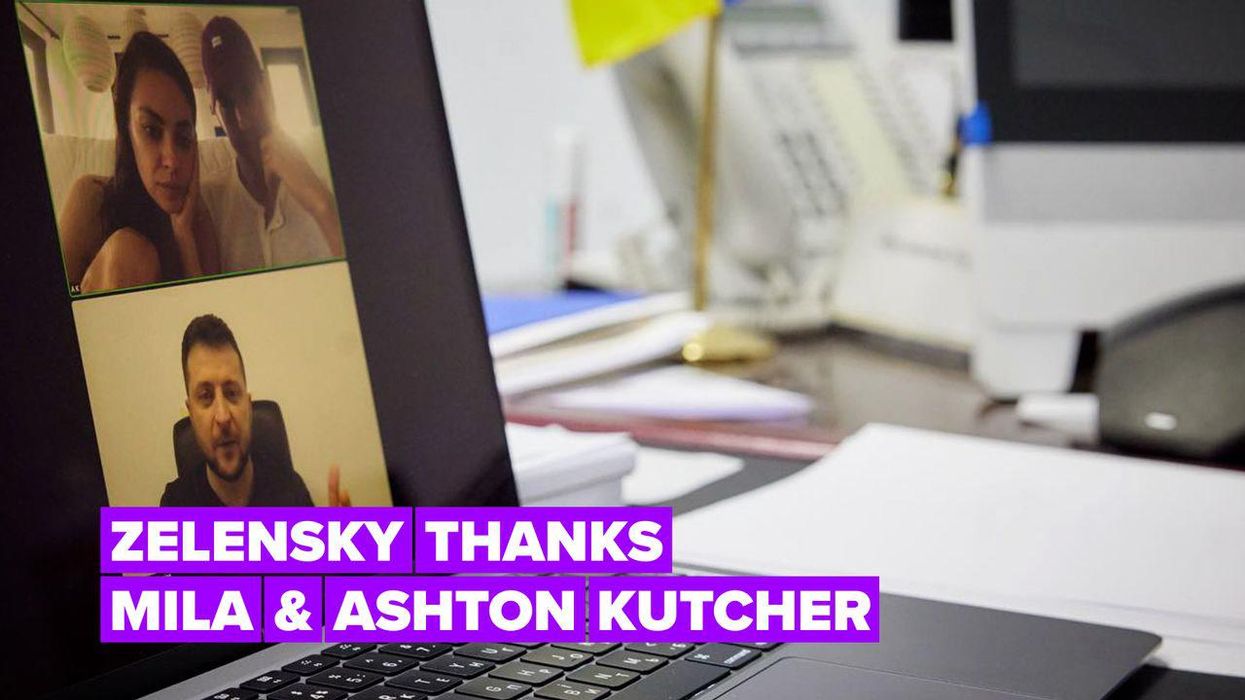 Zelensky calls Mila Kunis & Ashton Kutcher after raising $35 million for Ukraine